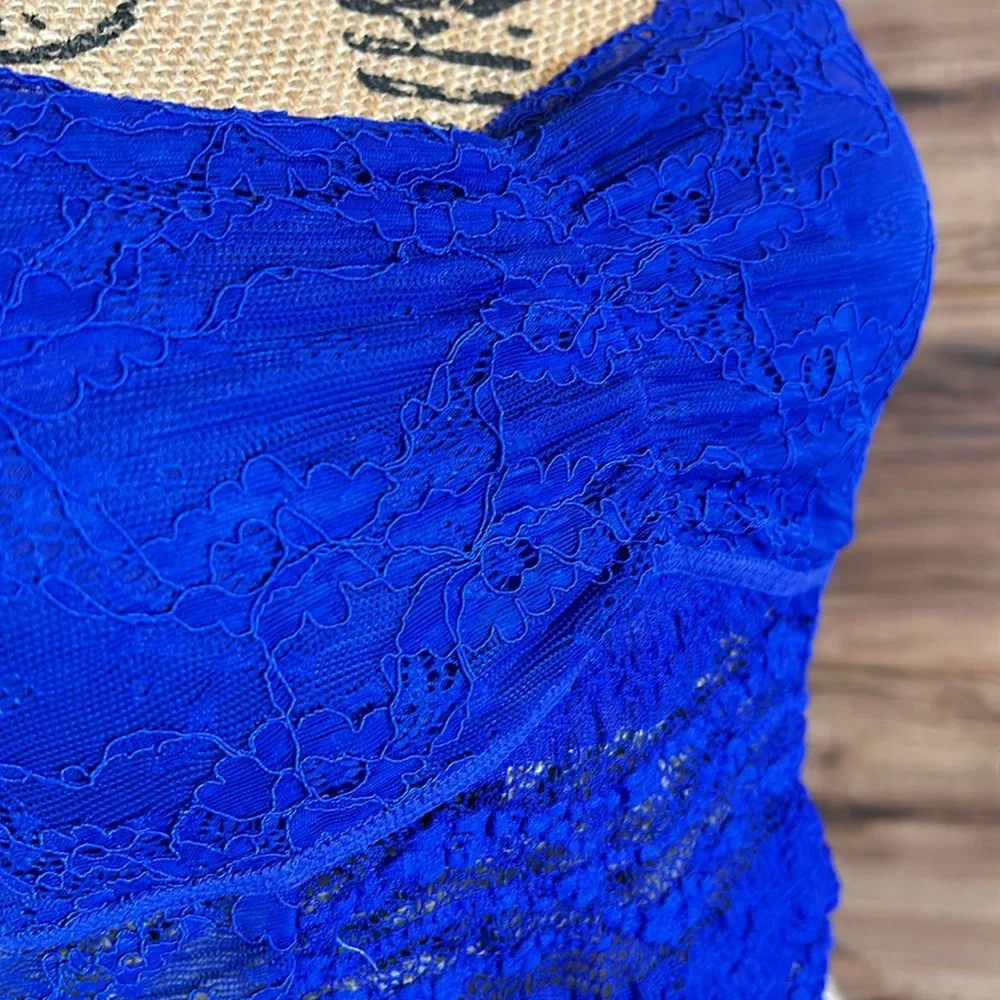 Free people blue lace bandeau - Picture 3 of 5